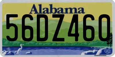 AL license plate 56DZ460