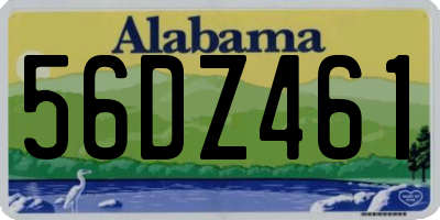 AL license plate 56DZ461
