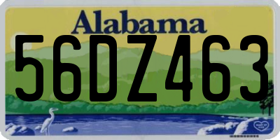 AL license plate 56DZ463