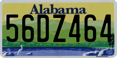 AL license plate 56DZ464