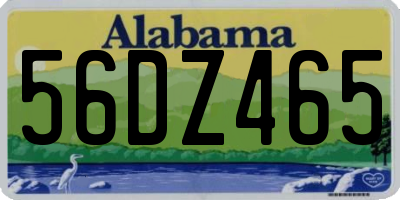 AL license plate 56DZ465