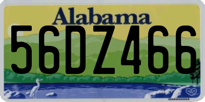AL license plate 56DZ466