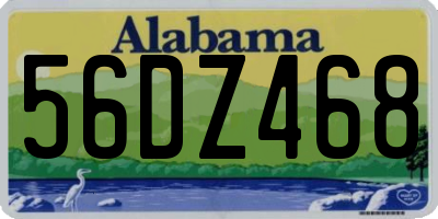 AL license plate 56DZ468