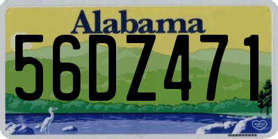 AL license plate 56DZ471