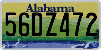 AL license plate 56DZ472