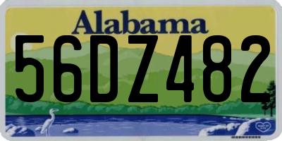 AL license plate 56DZ482