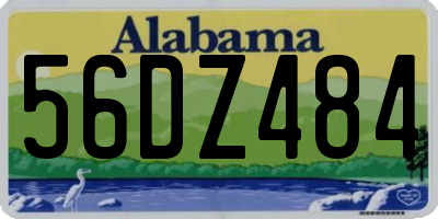 AL license plate 56DZ484