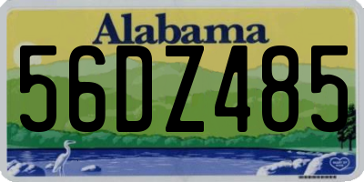 AL license plate 56DZ485