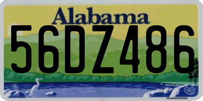 AL license plate 56DZ486