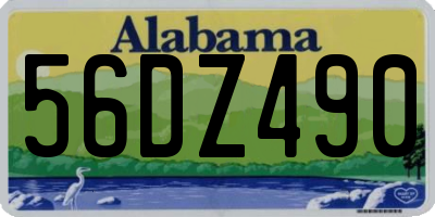 AL license plate 56DZ490