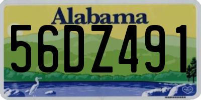 AL license plate 56DZ491