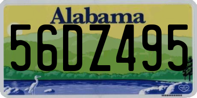 AL license plate 56DZ495