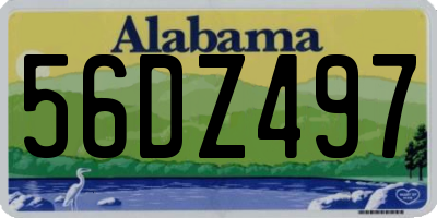 AL license plate 56DZ497