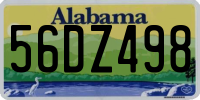 AL license plate 56DZ498