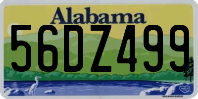 AL license plate 56DZ499