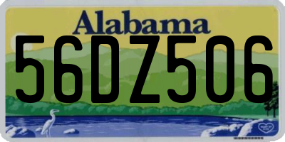 AL license plate 56DZ506