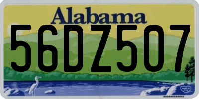 AL license plate 56DZ507