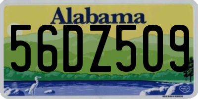 AL license plate 56DZ509