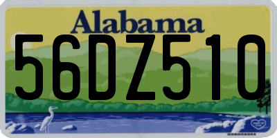 AL license plate 56DZ510