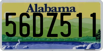 AL license plate 56DZ511