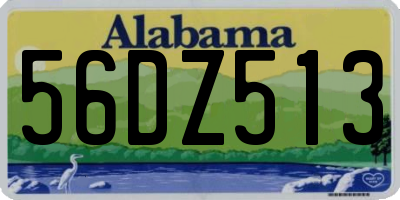 AL license plate 56DZ513
