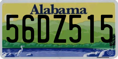 AL license plate 56DZ515
