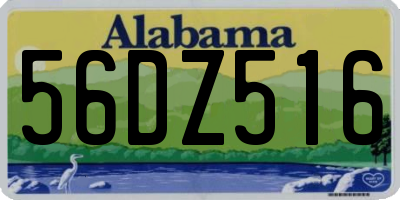 AL license plate 56DZ516