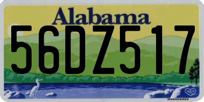 AL license plate 56DZ517