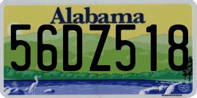 AL license plate 56DZ518