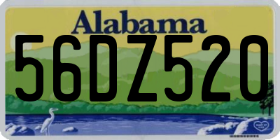 AL license plate 56DZ520