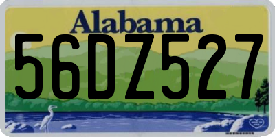 AL license plate 56DZ527