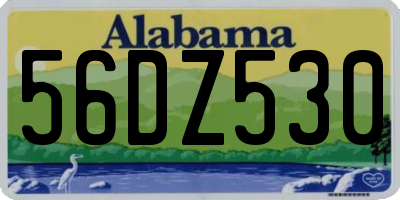 AL license plate 56DZ530