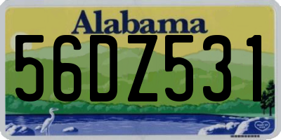 AL license plate 56DZ531