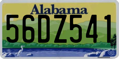 AL license plate 56DZ541