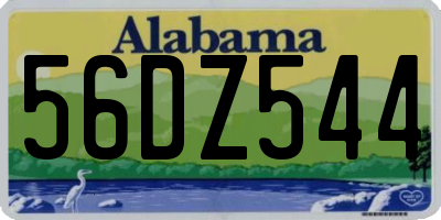 AL license plate 56DZ544