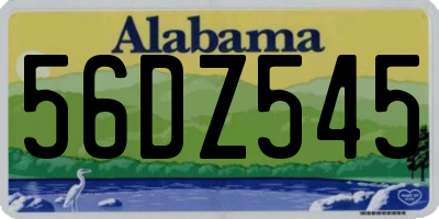 AL license plate 56DZ545