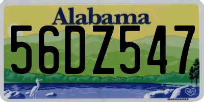AL license plate 56DZ547