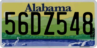 AL license plate 56DZ548