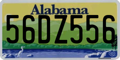 AL license plate 56DZ556