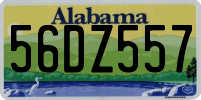 AL license plate 56DZ557