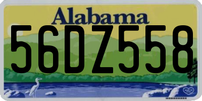 AL license plate 56DZ558