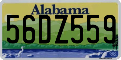 AL license plate 56DZ559