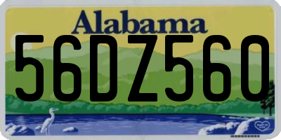 AL license plate 56DZ560