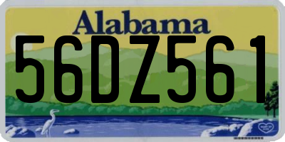 AL license plate 56DZ561