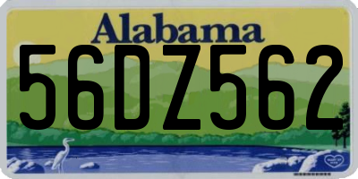 AL license plate 56DZ562