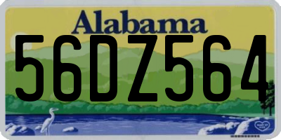 AL license plate 56DZ564