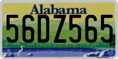 AL license plate 56DZ565