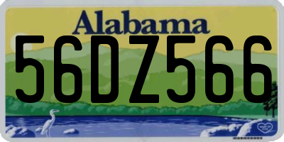 AL license plate 56DZ566