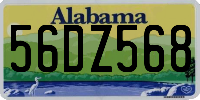 AL license plate 56DZ568