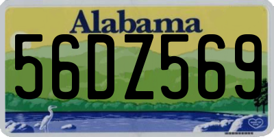 AL license plate 56DZ569